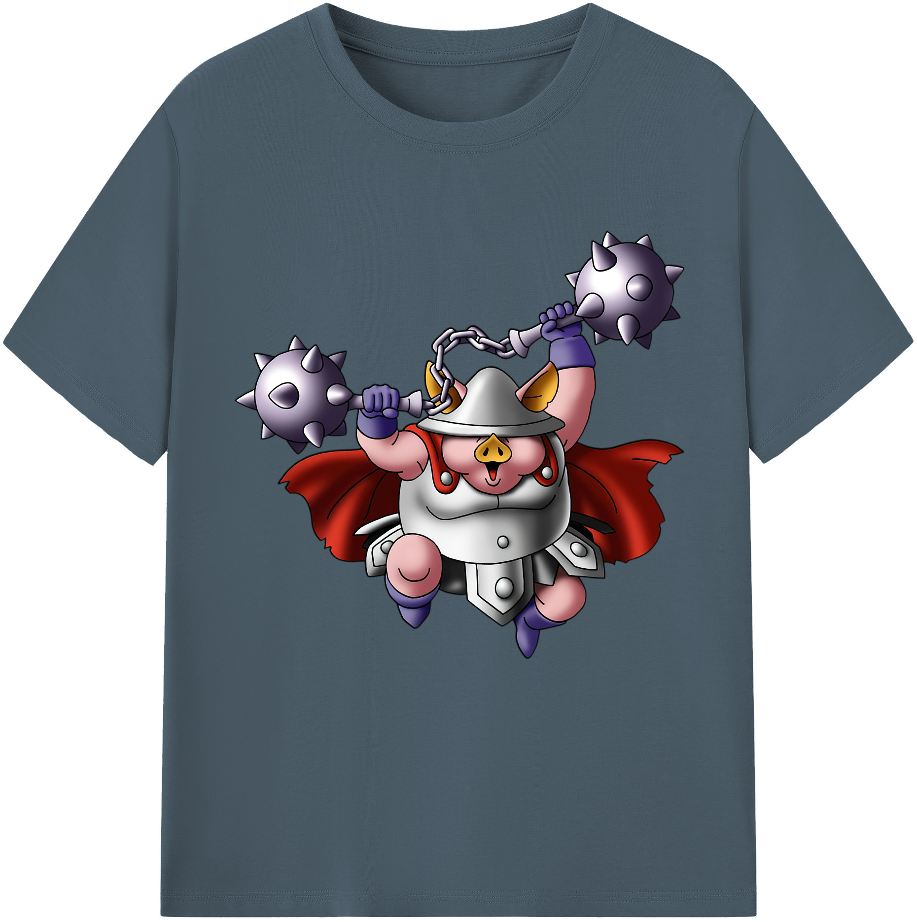 （画像用） ドラゴンクエスト Doragon Kuesuto Dragon Quest 綿100％半袖Tシャツ（フロントプリント）